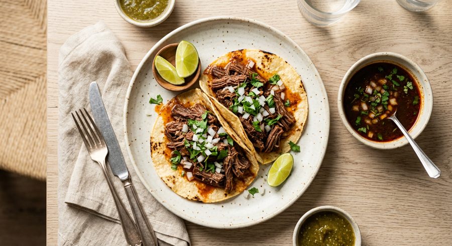 Beef Birria served and ready to eat