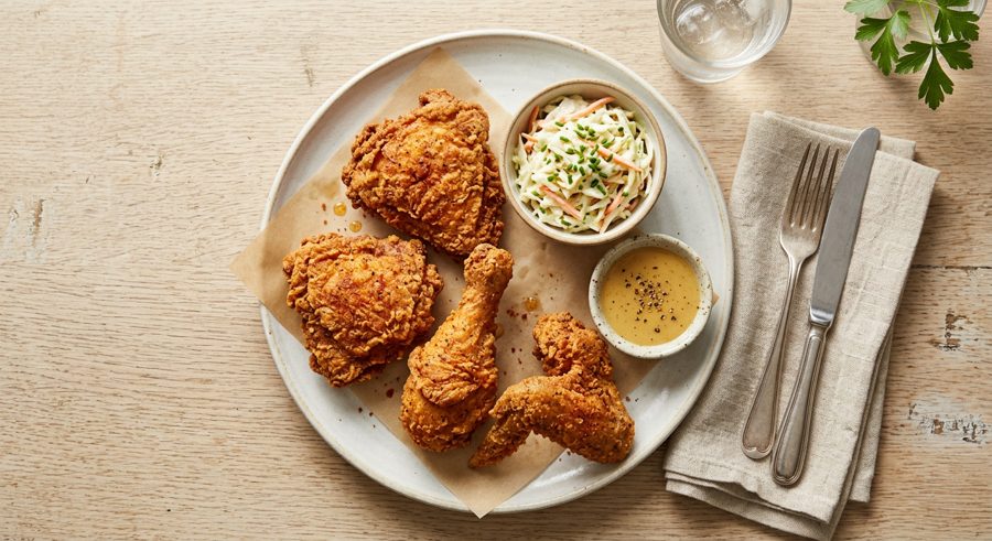 Buttermilk Fried Chicken served and ready to eat