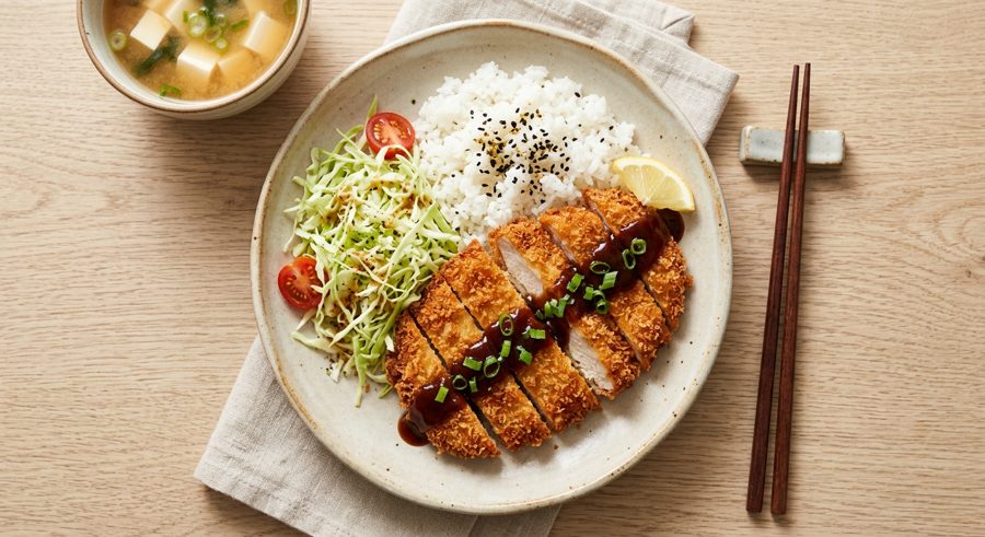 Chicken Katsu served and ready to eat