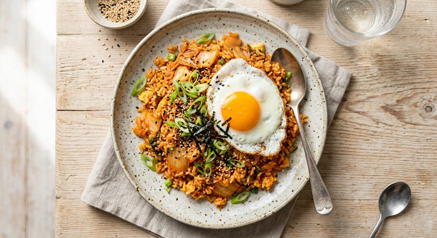 Kimchi Fried Rice served and ready to eat