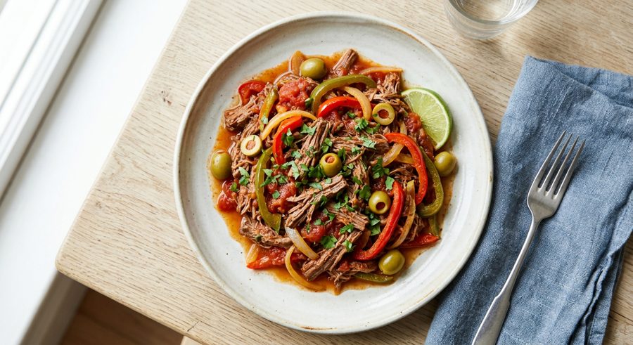 Ropa Vieja served and ready to eat