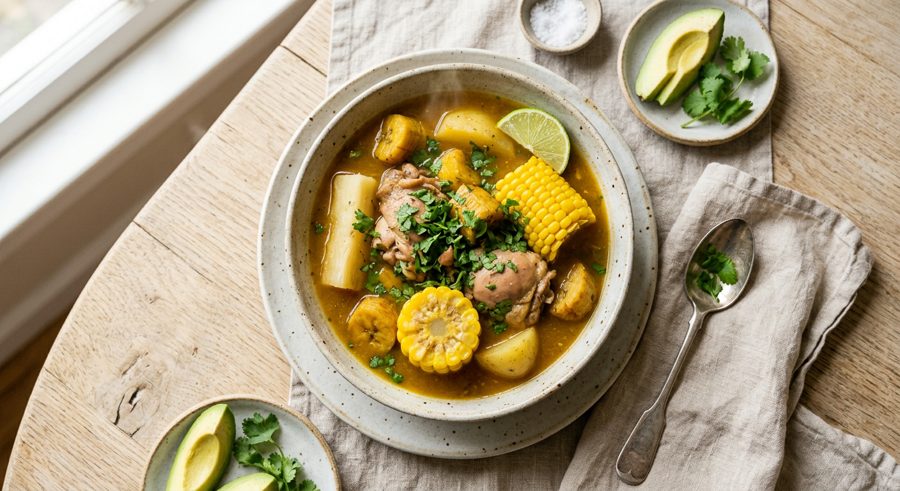 Sancocho served and ready to eat