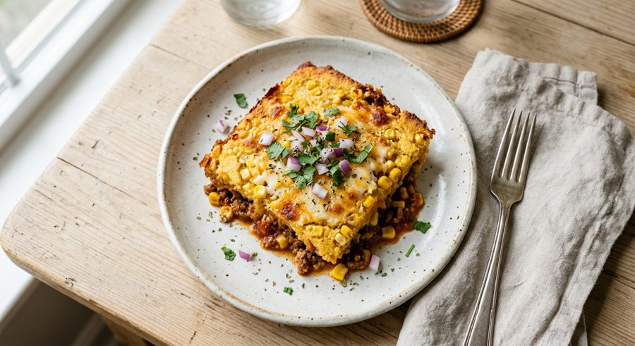 Tamale Pie served and ready to eat